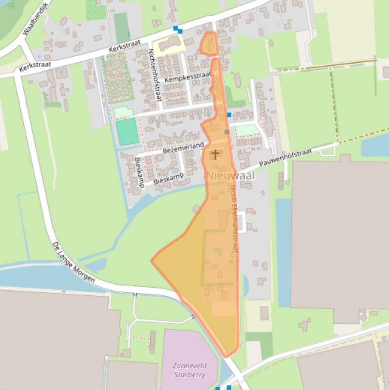 Kaart van postcodegebied 5313AT.