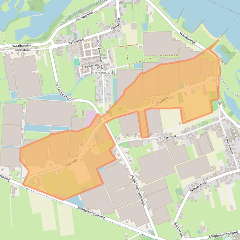 Kaart van postcodegebied 5313BA.