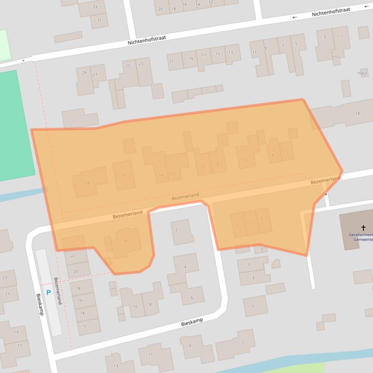 Kaart van postcodegebied 5313BJ.