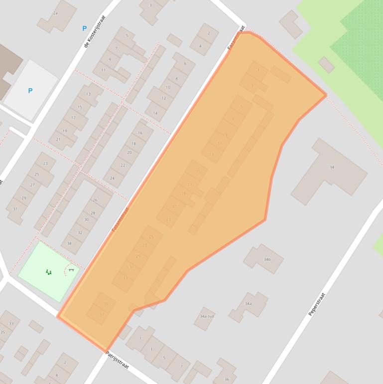 Kaart van postcodegebied 5314BA.