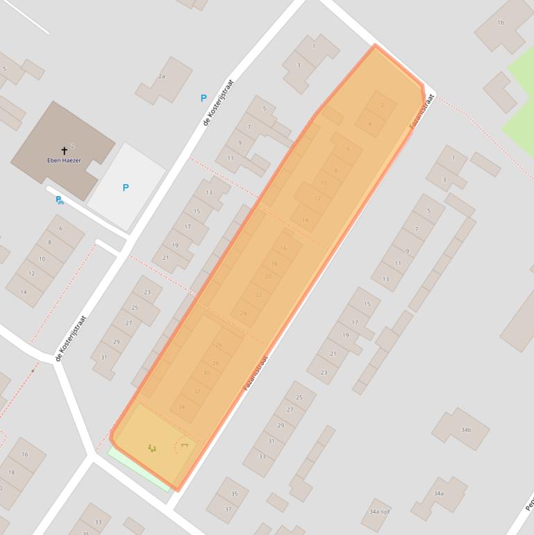 Kaart van postcodegebied 5314BB.