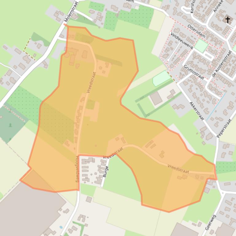 Kaart van postcodegebied 5314BK.