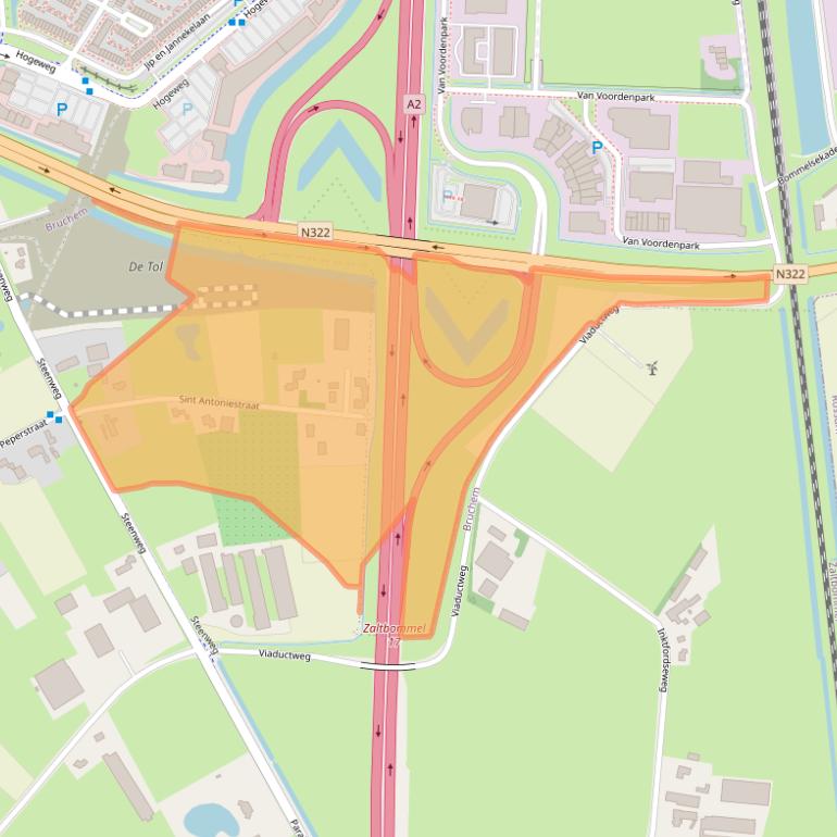 Kaart van postcodegebied 5314LG.