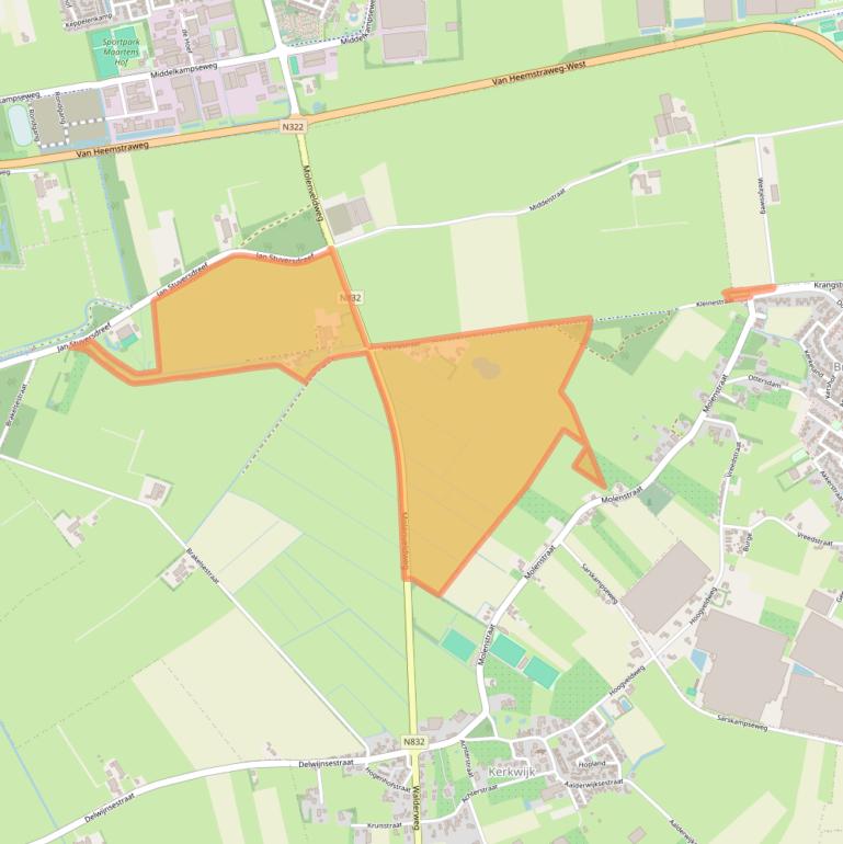 Kaart van postcodegebied 5314NB.