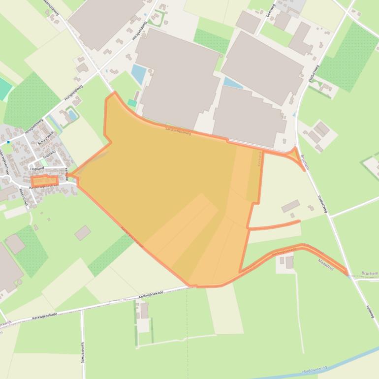 Kaart van postcodegebied 5315AD.