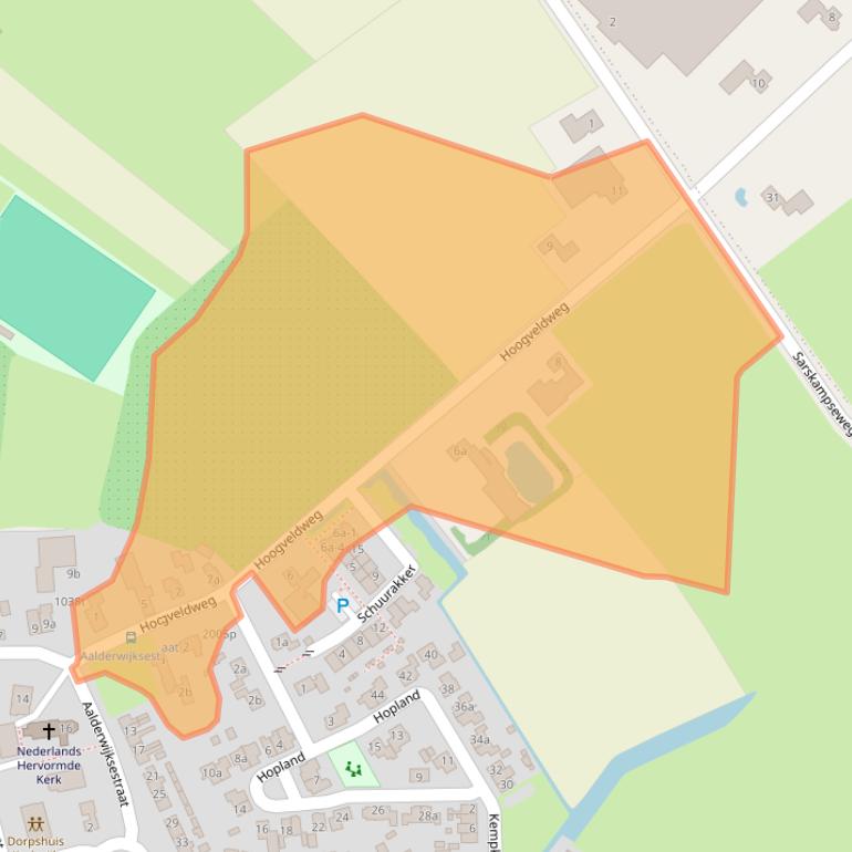 Kaart van postcodegebied 5315AG.