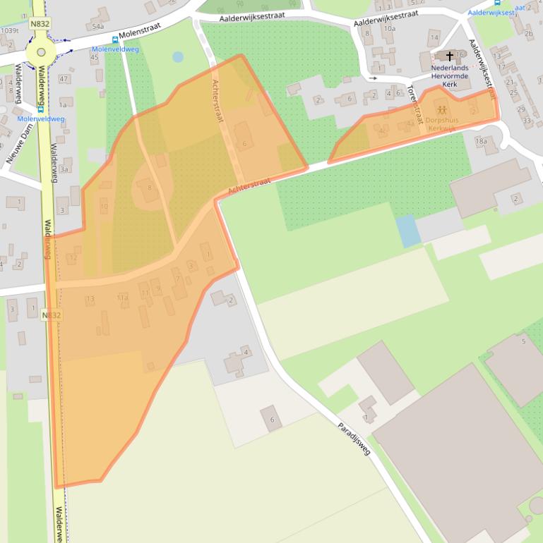 Kaart van postcodegebied 5315AL.