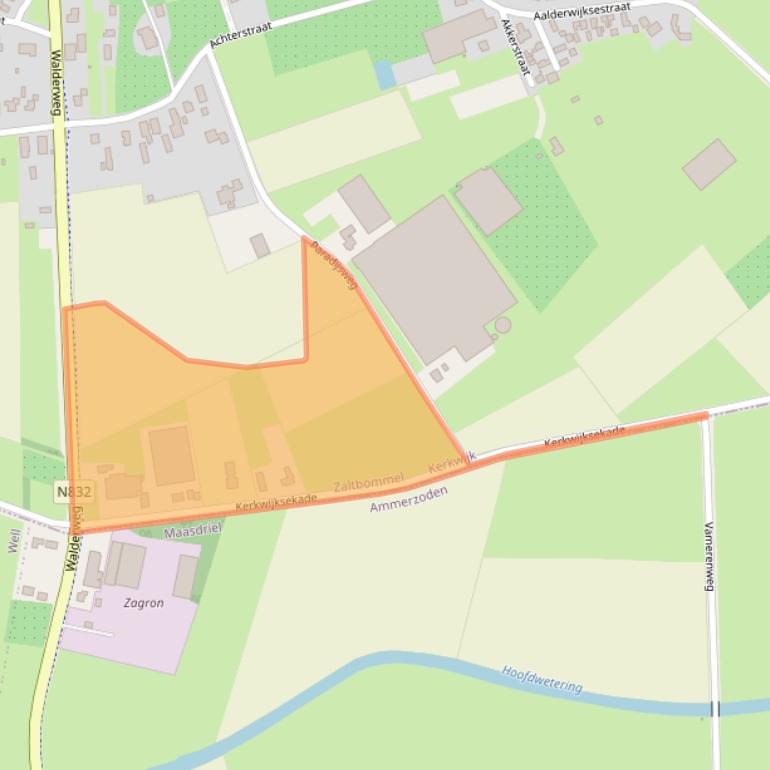 Kaart van postcodegebied 5315AP.