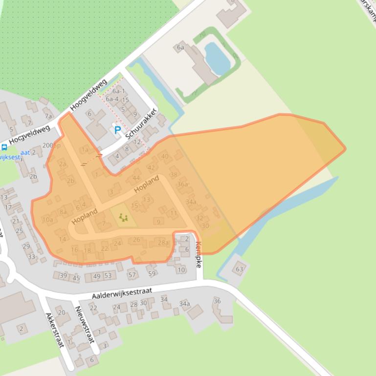 Kaart van postcodegebied 5315AW.