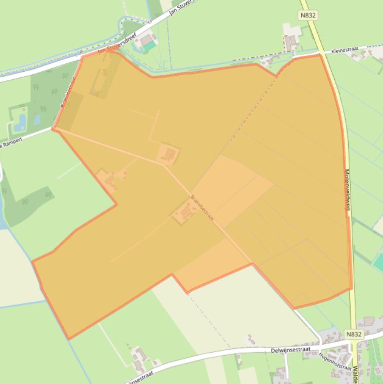 Kaart van postcodegebied 5315ND.