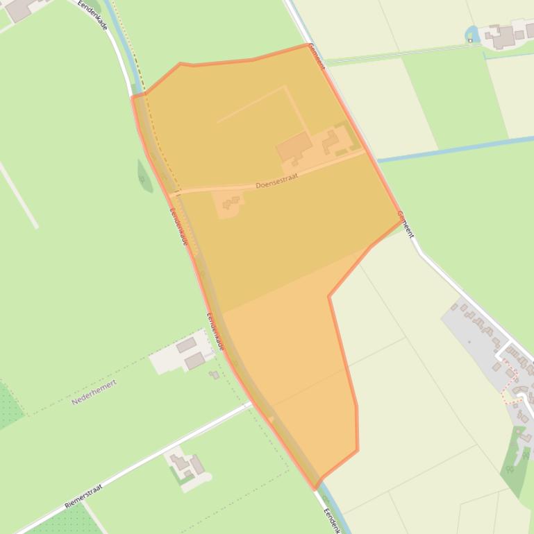 Kaart van postcodegebied 5316NH.