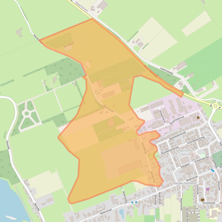 Kaart van postcodegebied 5317JA.