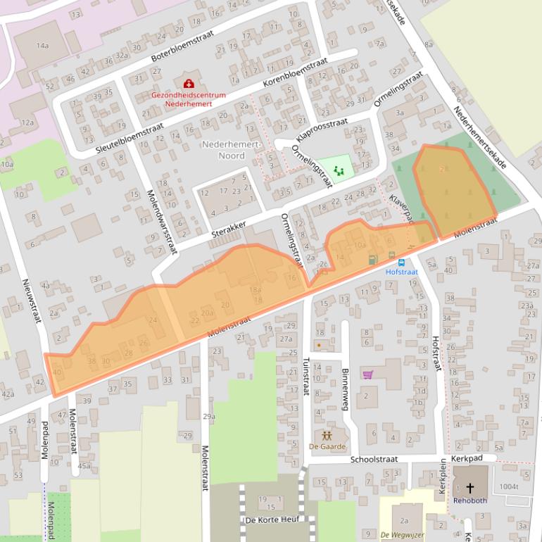 Kaart van postcodegebied 5317JG.