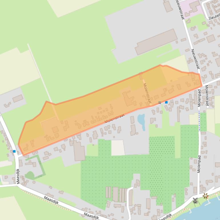 Kaart van postcodegebied 5317JH.