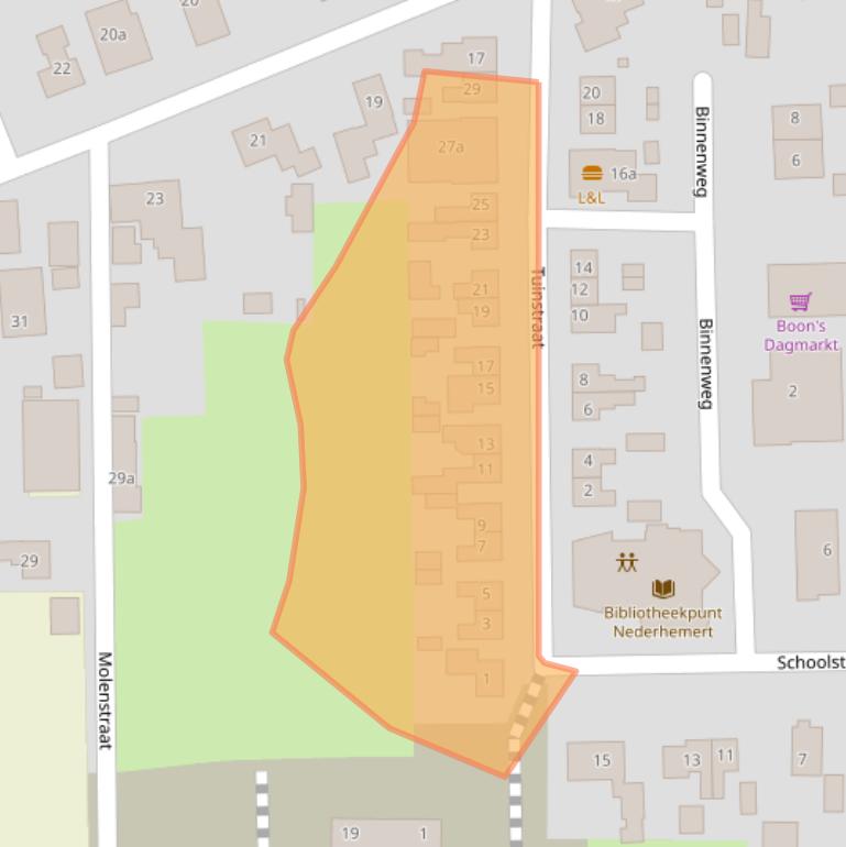 Kaart van postcodegebied 5317JK.