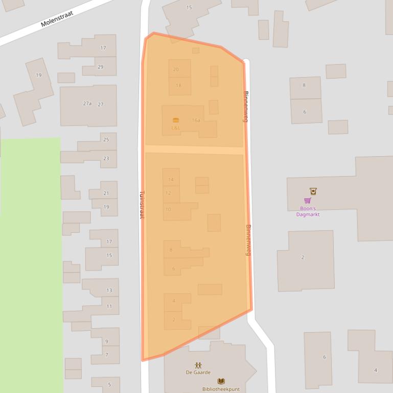 Kaart van postcodegebied 5317JL.