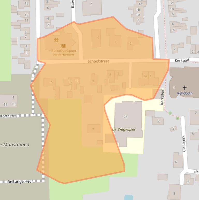 Kaart van postcodegebied 5317JS.