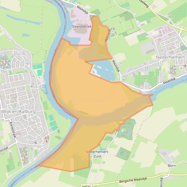 Kaart van postcodegebied 5317KV.