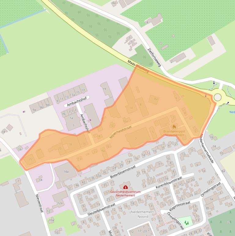 Kaart van postcodegebied 5317NL.