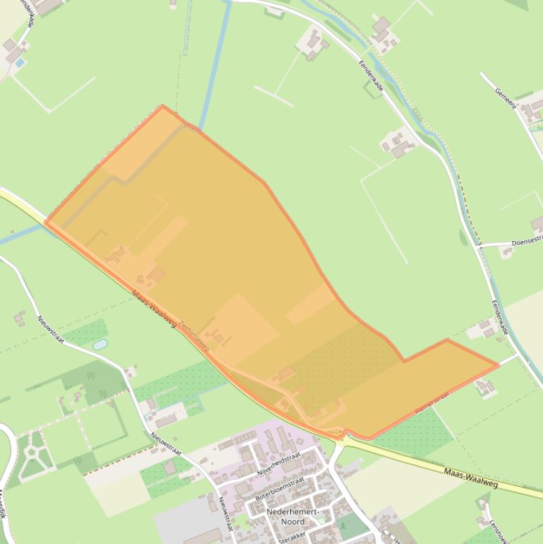 Kaart van postcodegebied 5317NM.