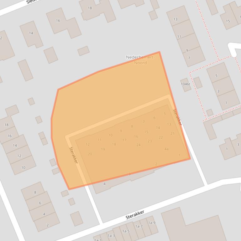 Kaart van postcodegebied 5317NR.