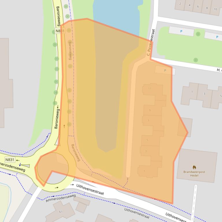 Kaart van postcodegebied 5321ES.