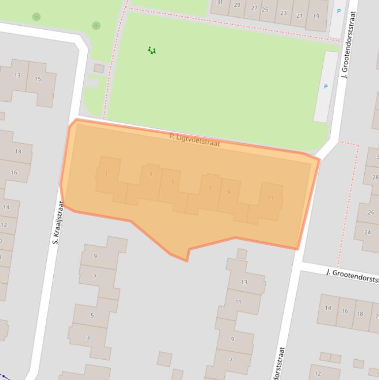 Kaart van postcodegebied 5321EW.