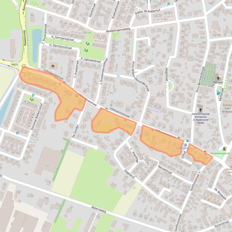 Kaart van postcodegebied 5321GC.