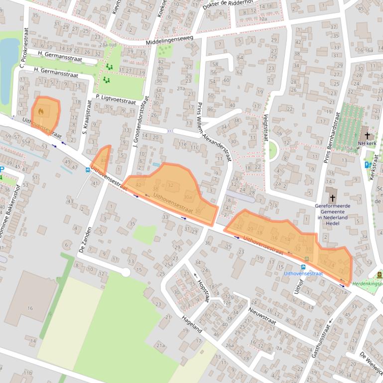 Kaart van postcodegebied 5321GD.