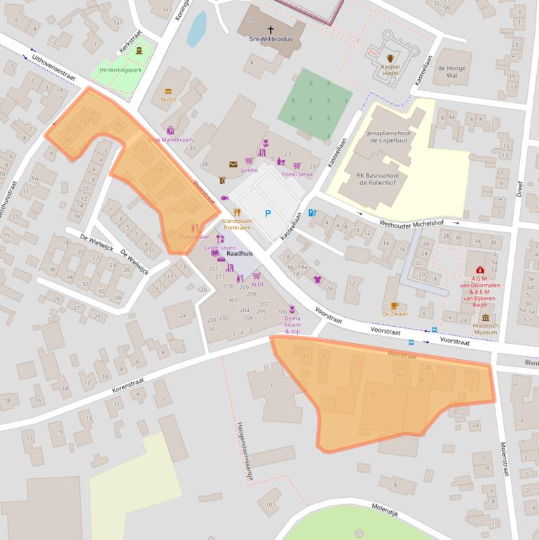 Kaart van postcodegebied 5321GE.