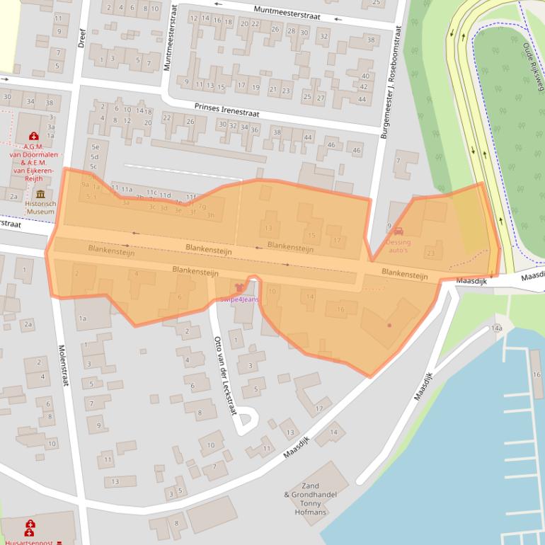 Kaart van postcodegebied 5321GN.