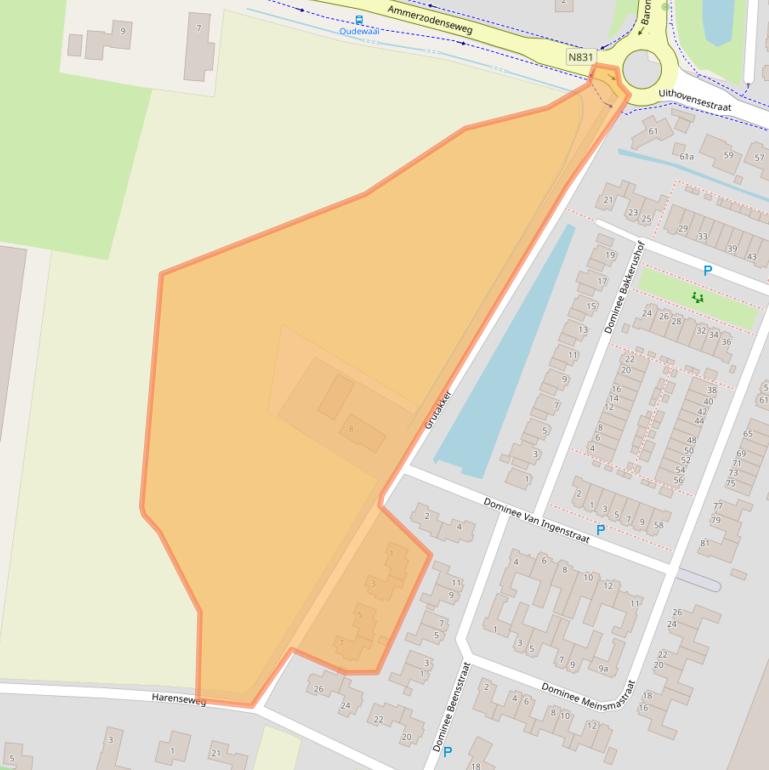 Kaart van postcodegebied 5321HM.