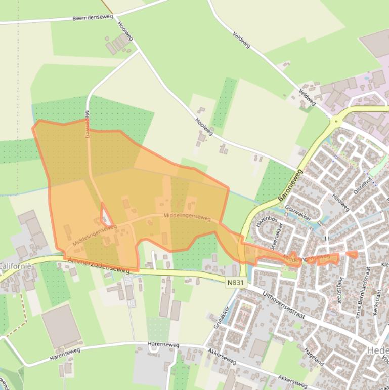 Kaart van postcodegebied 5321JH.