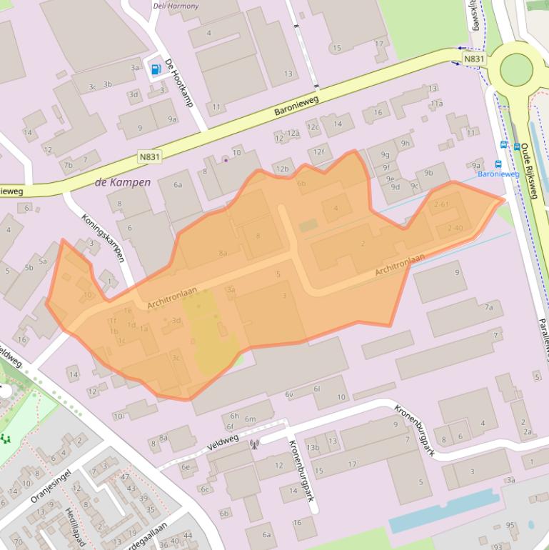 Kaart van postcodegebied 5321JJ.