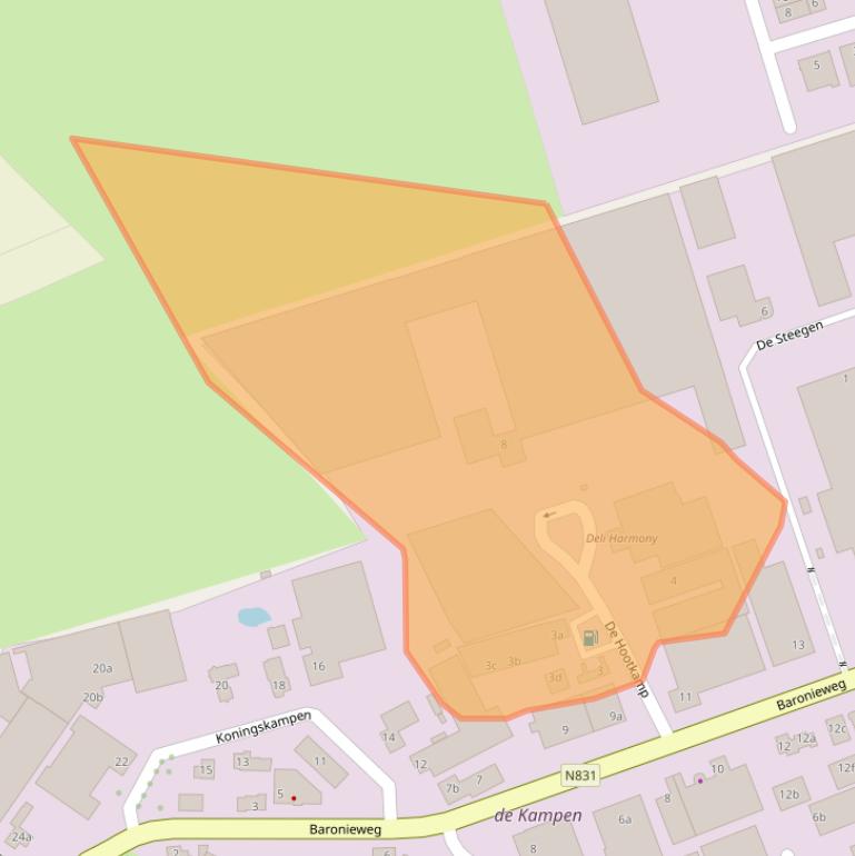 Kaart van postcodegebied 5321JT.