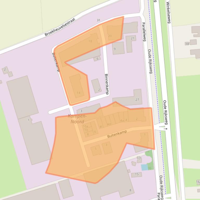 Kaart van postcodegebied 5321KB.