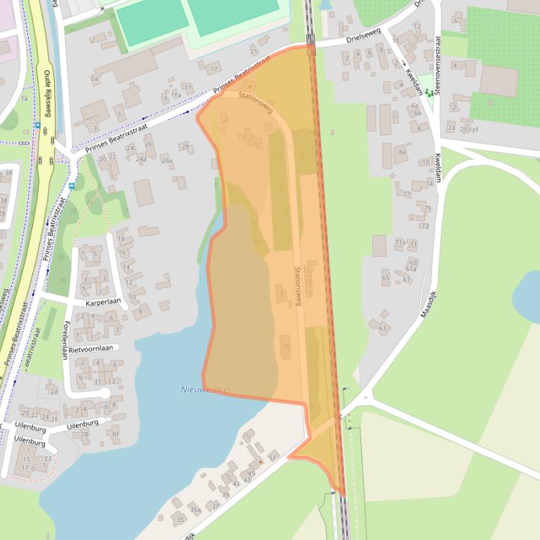 Kaart van postcodegebied 5321NH.