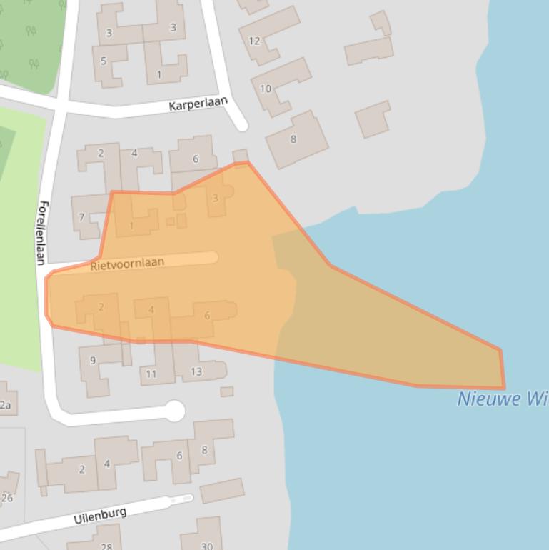 Kaart van postcodegebied 5321NK.