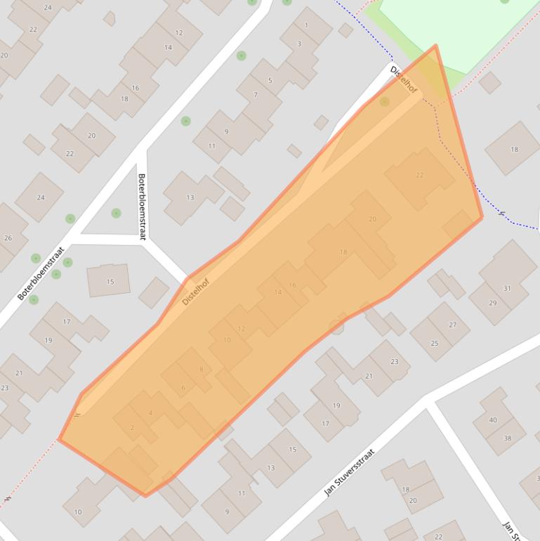 Kaart van postcodegebied 5321RE.