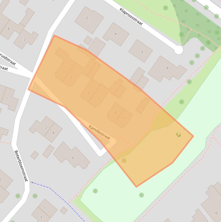 Kaart van postcodegebied 5321RM.