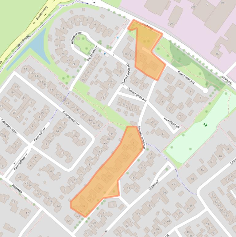 Kaart van postcodegebied 5321RR.