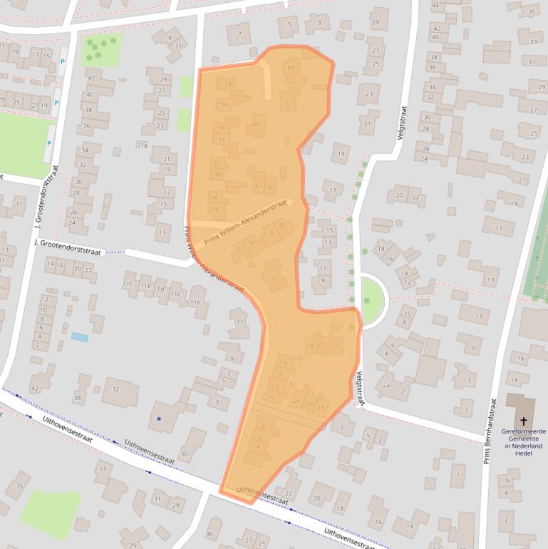 Kaart van postcodegebied 5321SC.