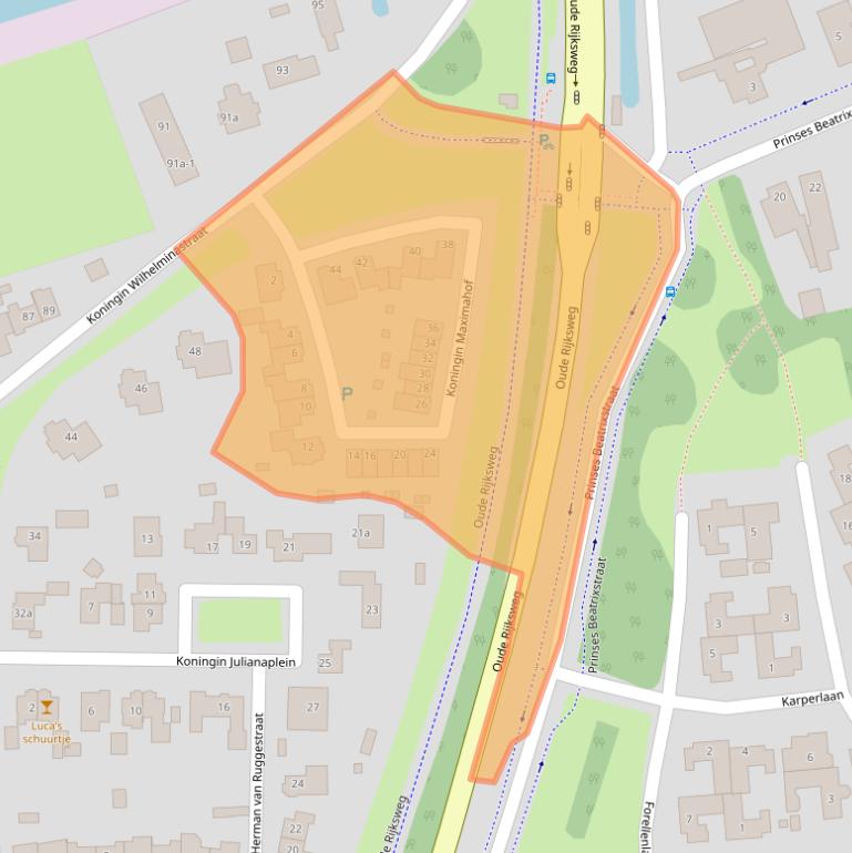 Kaart van postcodegebied 5321TG.