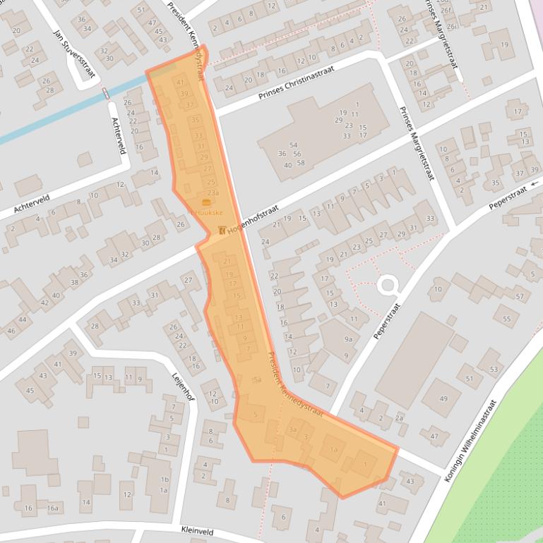 Kaart van postcodegebied 5321TH.