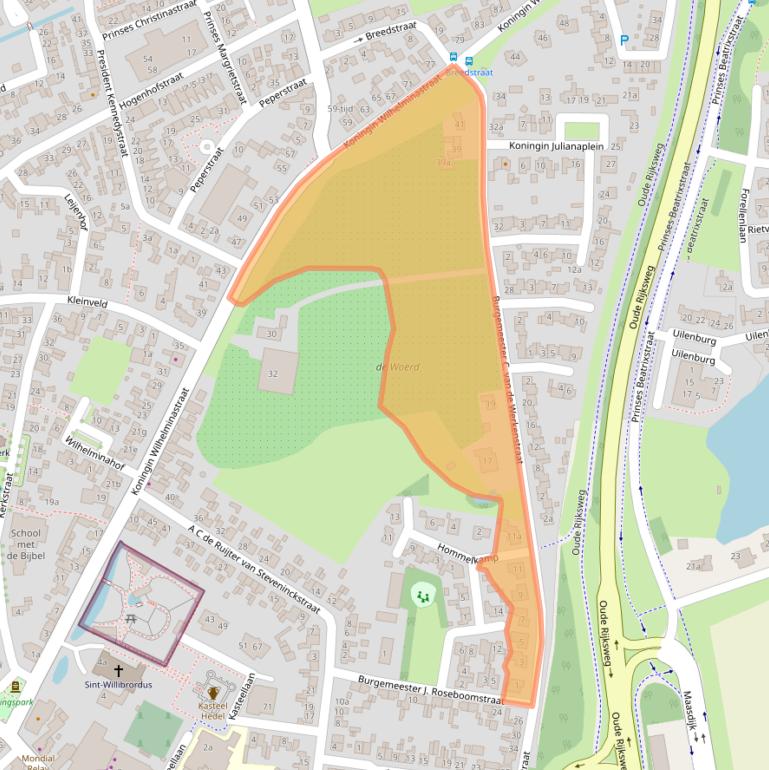 Kaart van postcodegebied 5321VE.