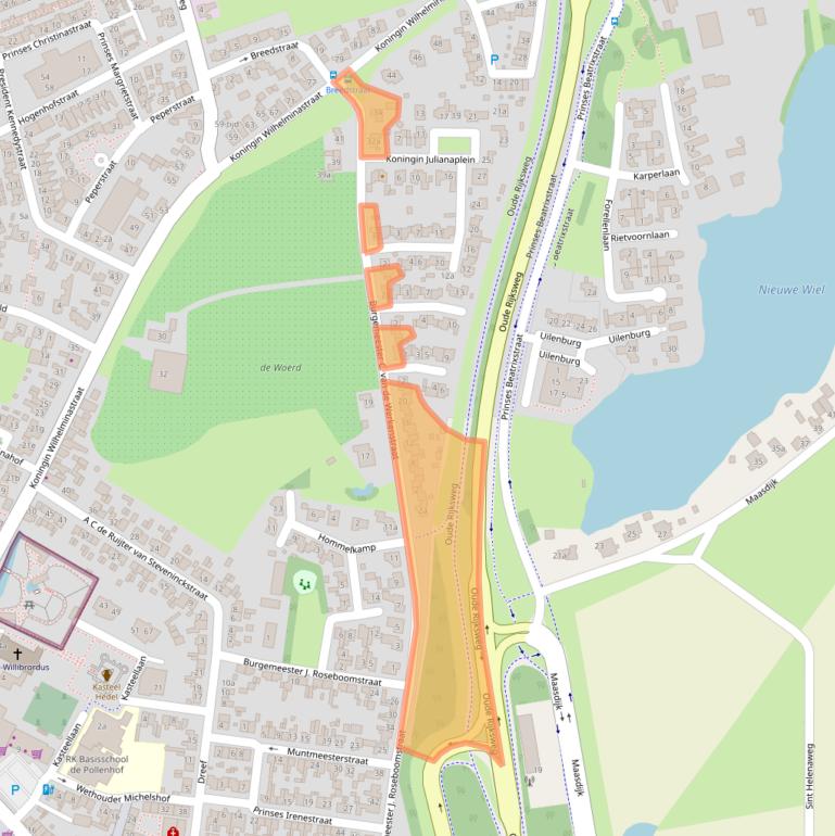 Kaart van postcodegebied 5321VG.