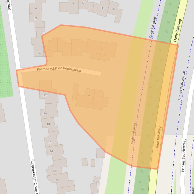 Kaart van postcodegebied 5321VJ.