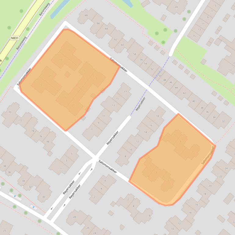 Kaart van postcodegebied 5321WJ.