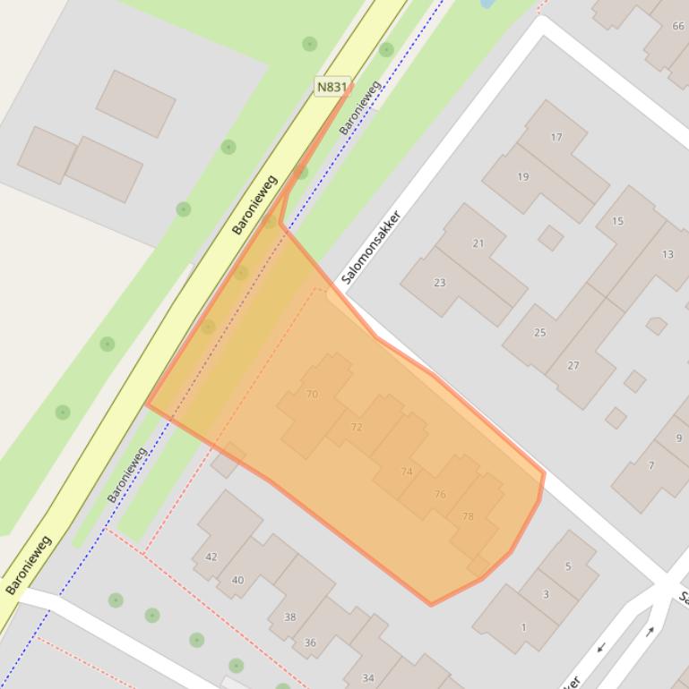 Kaart van postcodegebied 5321WN.