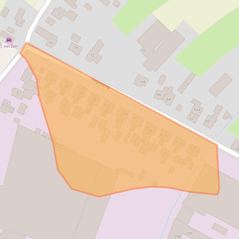 Kaart van postcodegebied 5324AB.